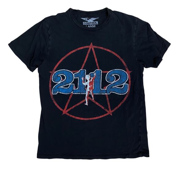 Rush 2112 Tour 1976 Reprint Starman Band Tee Shirt Small - Picture 1 of 5